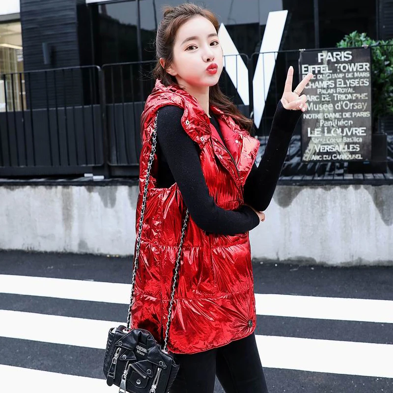 2018 Women Faux Fur Vest colete feminino couro Jacket