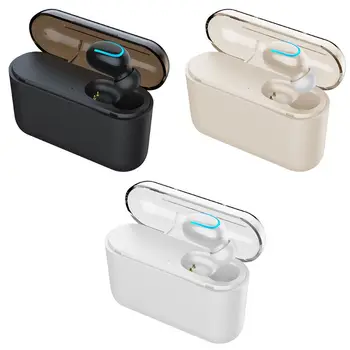 

Q32 Single Wireless Bluetooth 5.0 Earphone Mini Portable Handfree Stereo Sports Earbud Headphone Headset for Women Men Use Suppl