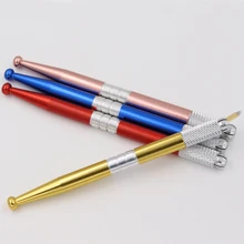 4 шт. Профессиональные ручные тату микроблейдинг с ручкой машины для бровей вышивка постоянный макияж операции