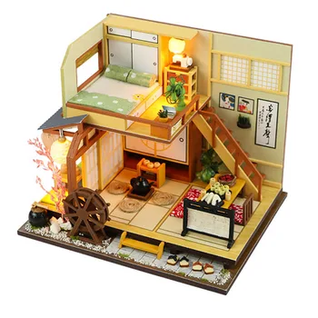 

Hot Sale 1 Pcs Dollhouse DIY House Model Assemble Toy Contain Tools Accessories Instructions Japanese Style Valentine's Day Gift