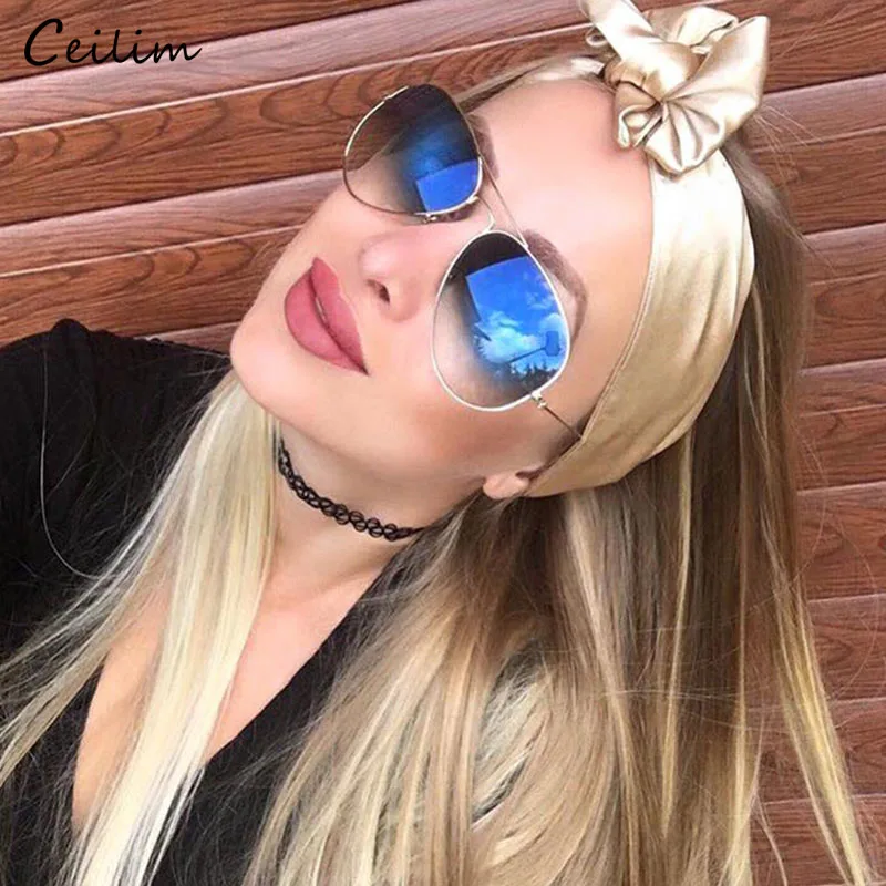 

Pilot Sunglasses Women Brand Designer Clear Gradient Sun Glasses Fashion Tinted Shades 2023 New Eyewear Transparent Oculos