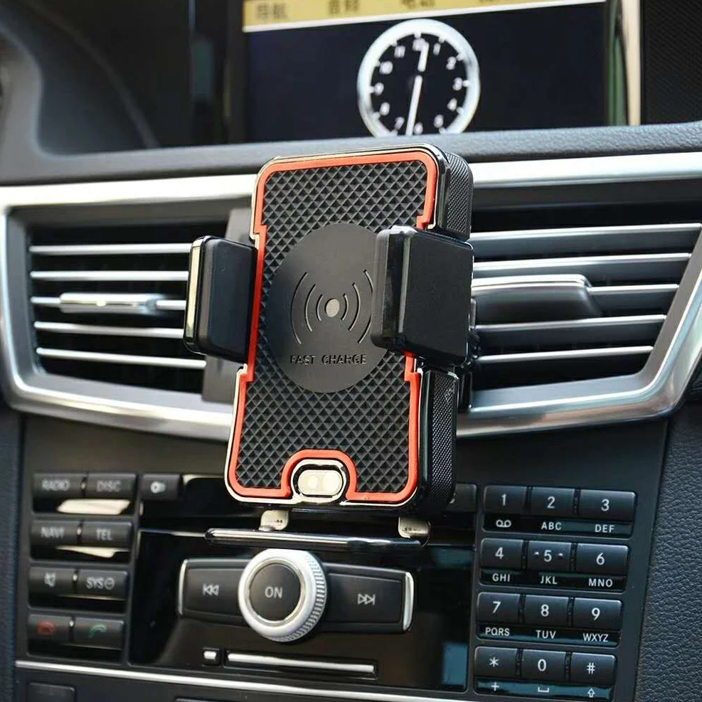 

Infrared Sensor Wireless Charger Car Holder For iPhone X 8 8Plus Note8 S7 S8 S9 Fast Car Mount Wireless Charging Phone Holder