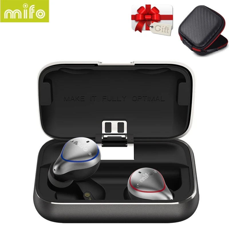 

True Wireless Bluetooth 5.0 Earphone with 2600mAh Charging Bin and Gift Storage Bag Mini Stereo Headset TWS Binuaral Earbuds