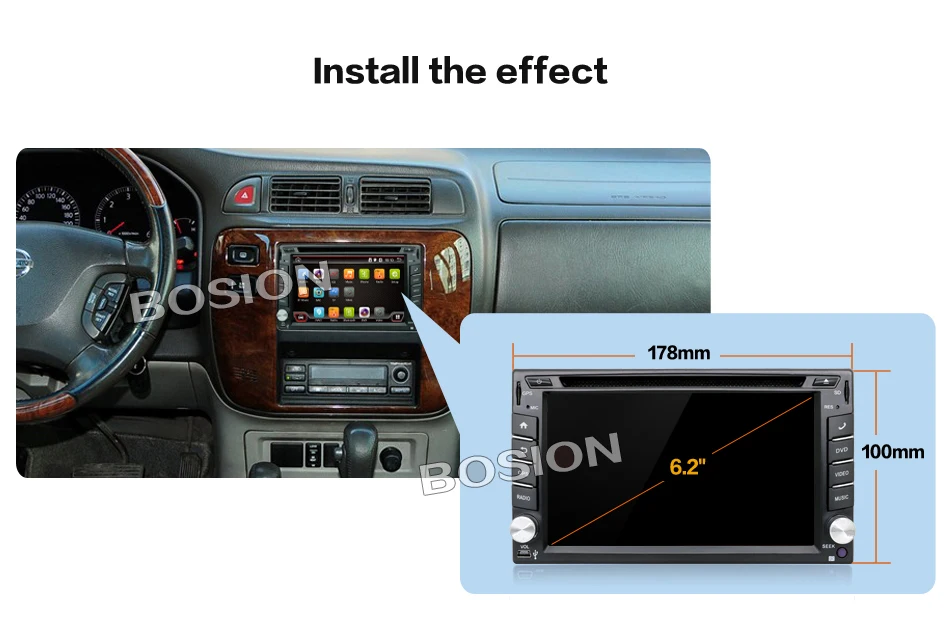 Clearance 2 din android 8.0 car dvd for nissan qashqai x-trail almera note juke universal multimedia car gps navigation player free camera 26