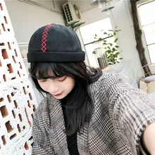 Тыква шляпа Для женщин Череп Кепки хвостик шапочки для Для мужчин череп Кепки Brimless череп Кепки Skullies шапочки Sailor кепки