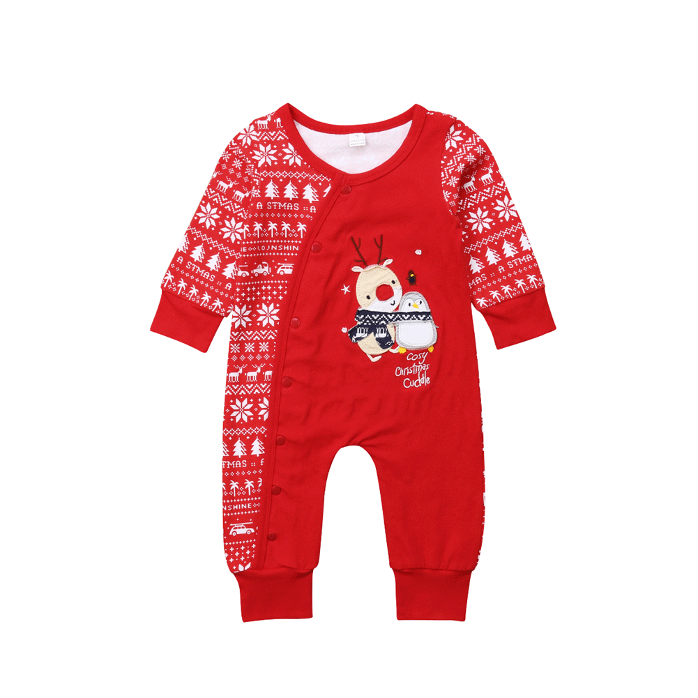 Детский цельнокроеный Рождественский комбинезон для новорожденных мальчиков, Рождественский цельный костюм с капюшоном комбинезон, комбинезон, комплект одежды для детей возрастом от 0 до 24 месяцев