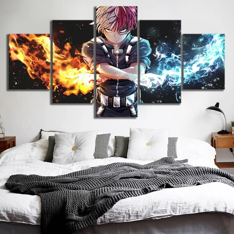 

Canvas Painting Wall Art Prints 5 Piece The Seven Deadly Sins Melioda Animation Poster Modular Pictures Cartoon Home Decor Frame