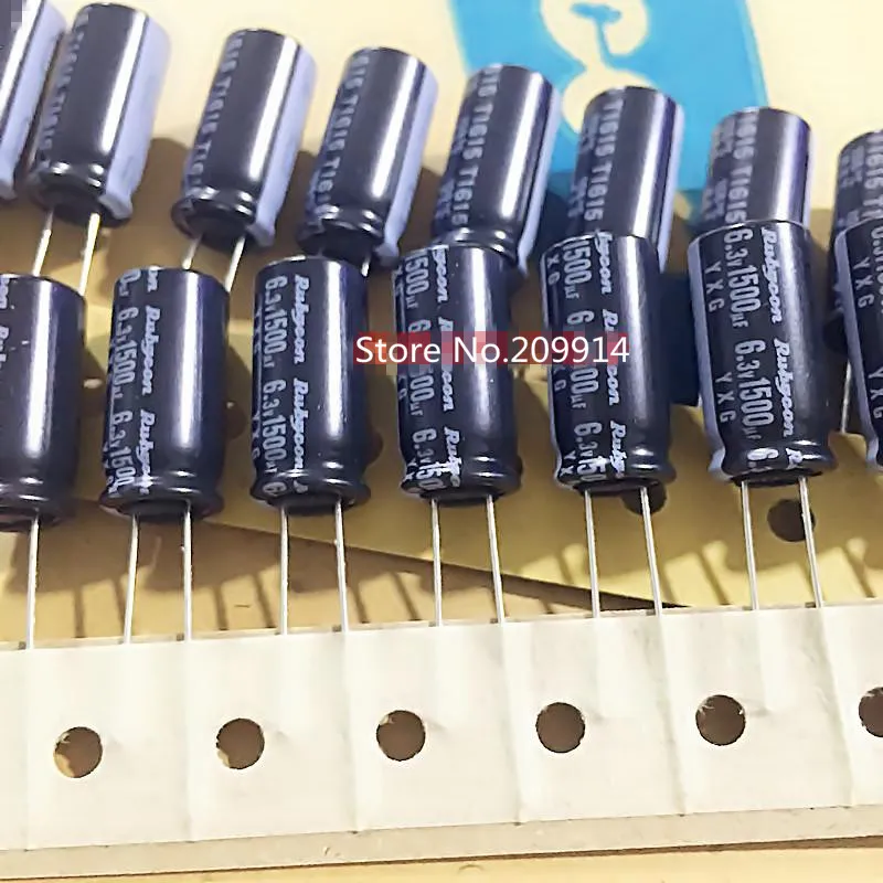 20 штук 6.3V1500UF 10x20 Rubycon серии YXG 1500 мкФ 6.3 В Ultra Low ESR конденсатора | Обустройство дома