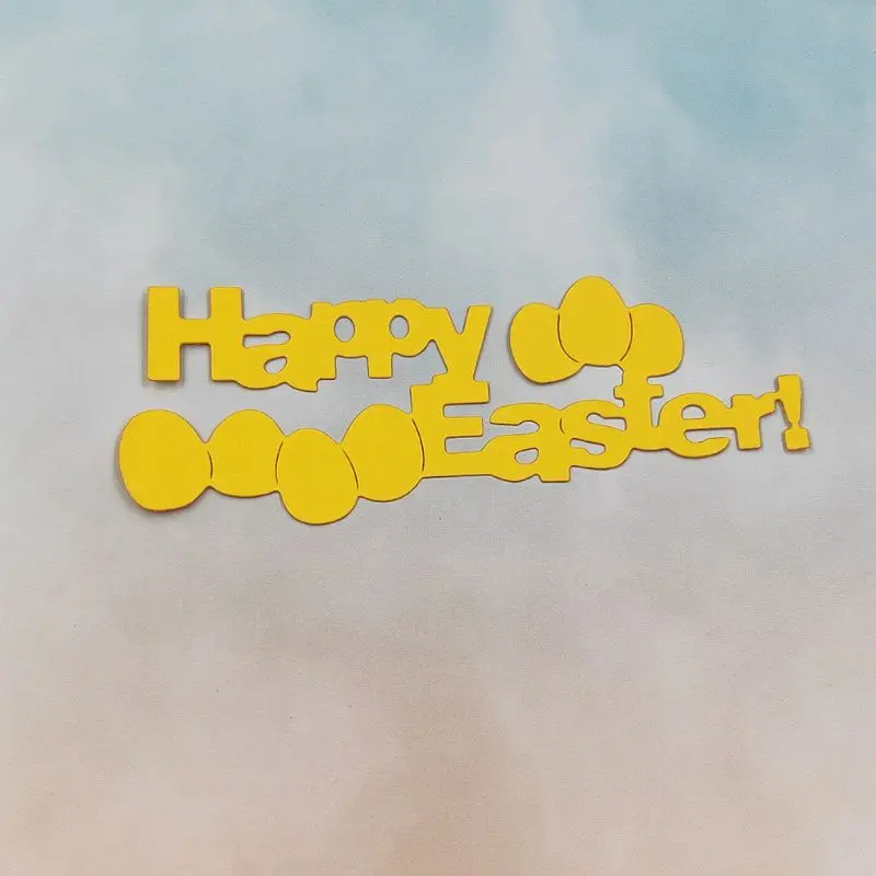 

Carbon Steel Happy Easter Eggs Cutting Die Embossing Stencil Templates Mold Paper DIY Art Craft Scrapbook Book Card Decor
