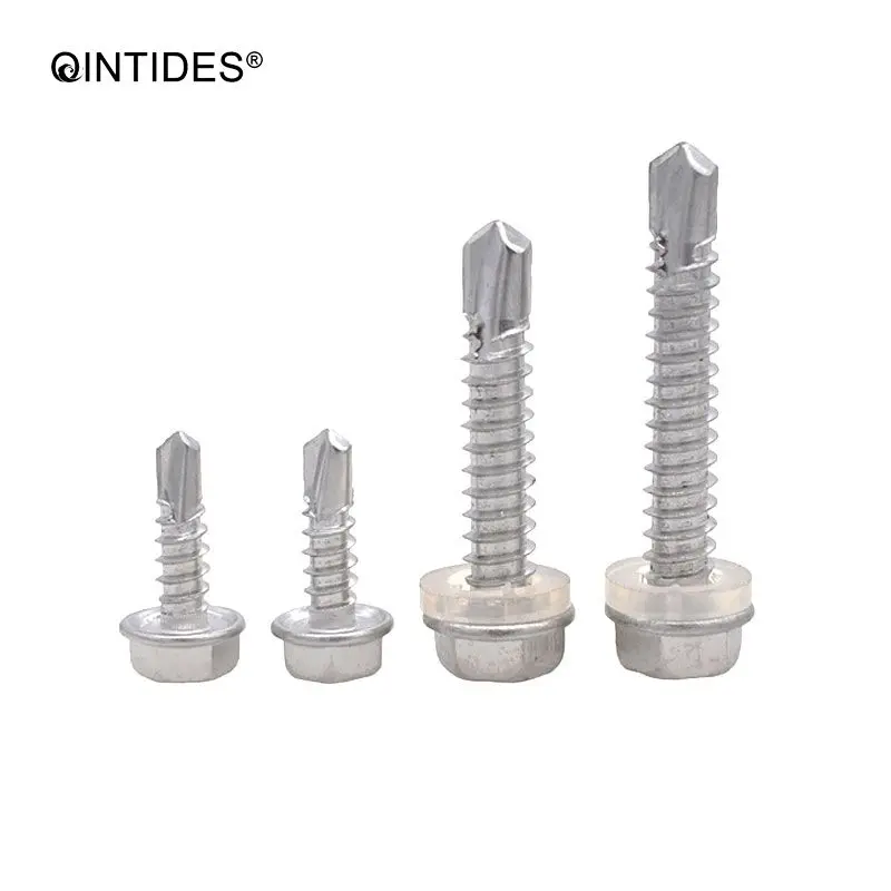 QINTIDES M4 2 M4 8 M5 5 M6 3 Hexagon Head Drilling Screws With Tapping 