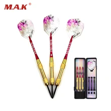 3 шт./компл. 19g 153 мм Длина Черный скорпион серии Дартс со стальными наконечниками и красный цветок дартс полета для игр в помещении