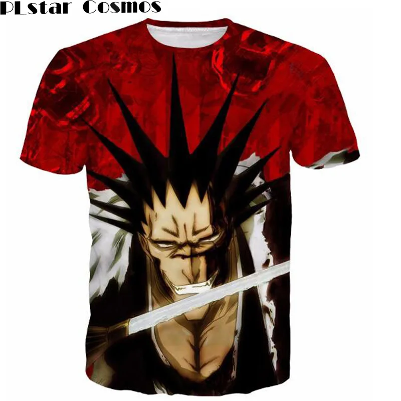 Bleach Characters Kenpachi Zaraki Prints T shirts Anime Cool Store