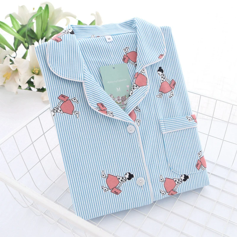spring thin cotton home clothing striped (1)