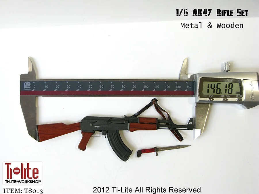 Ti lite T8013 1/6 Matel &amp Wooden AK47 набор для ружья оружия реквизит 12 &quotКоллекционная экшн