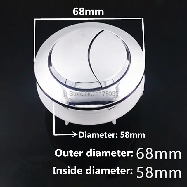 X7YF – bouton-poussoir chasse d'eau rond, Double bouton-poussoir,  accessoires toilette - AliExpress