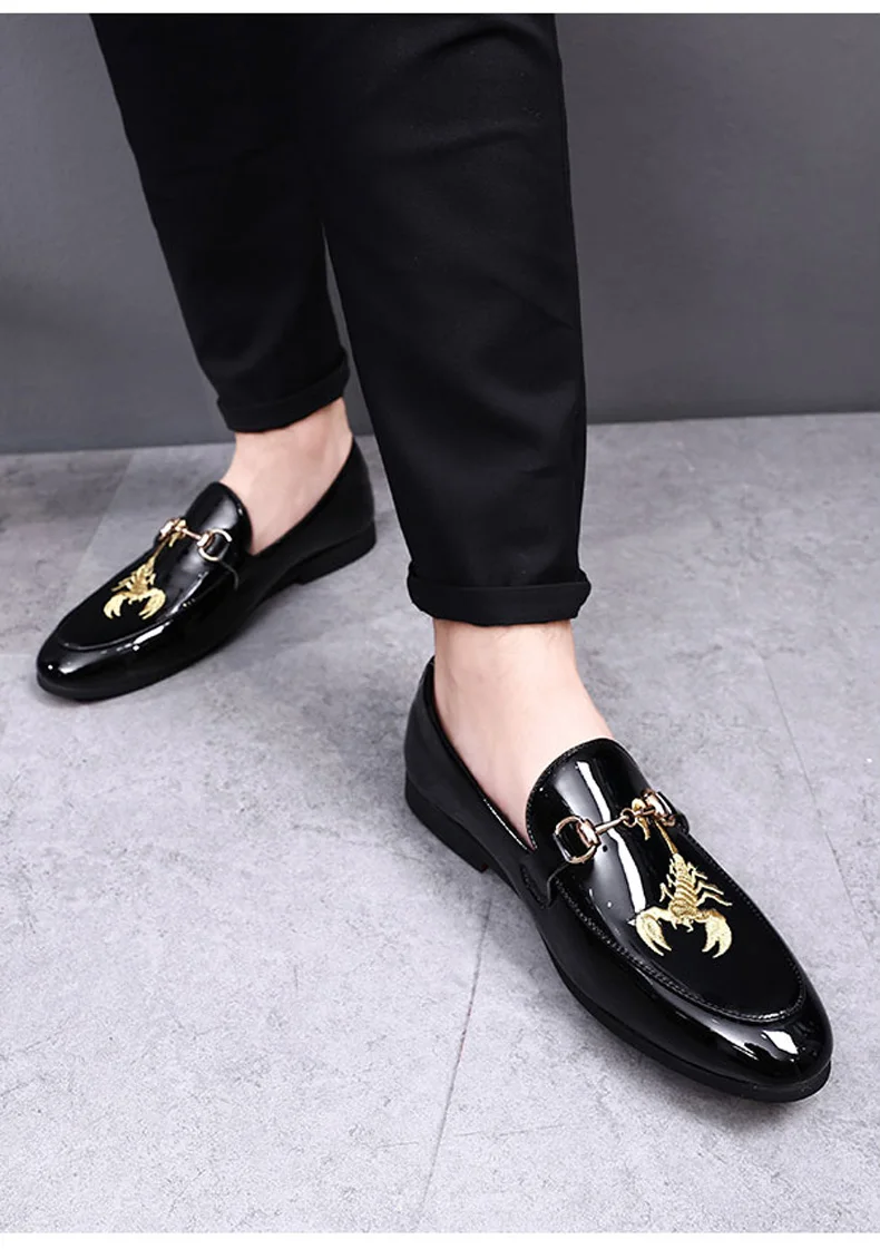 Men Casual Shoes Pu Leather Slip-On Penny Loafers Men Casual Shoes High Top Boat Shoes' Men Loafers Leather Plus Size 46 47 48   (5)