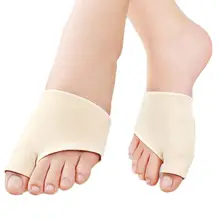 2 шт Удобный Силиконовый гелевый, для пальцев ног корректор для косточки на ноге сепаратор выпрямляющие носки Peds