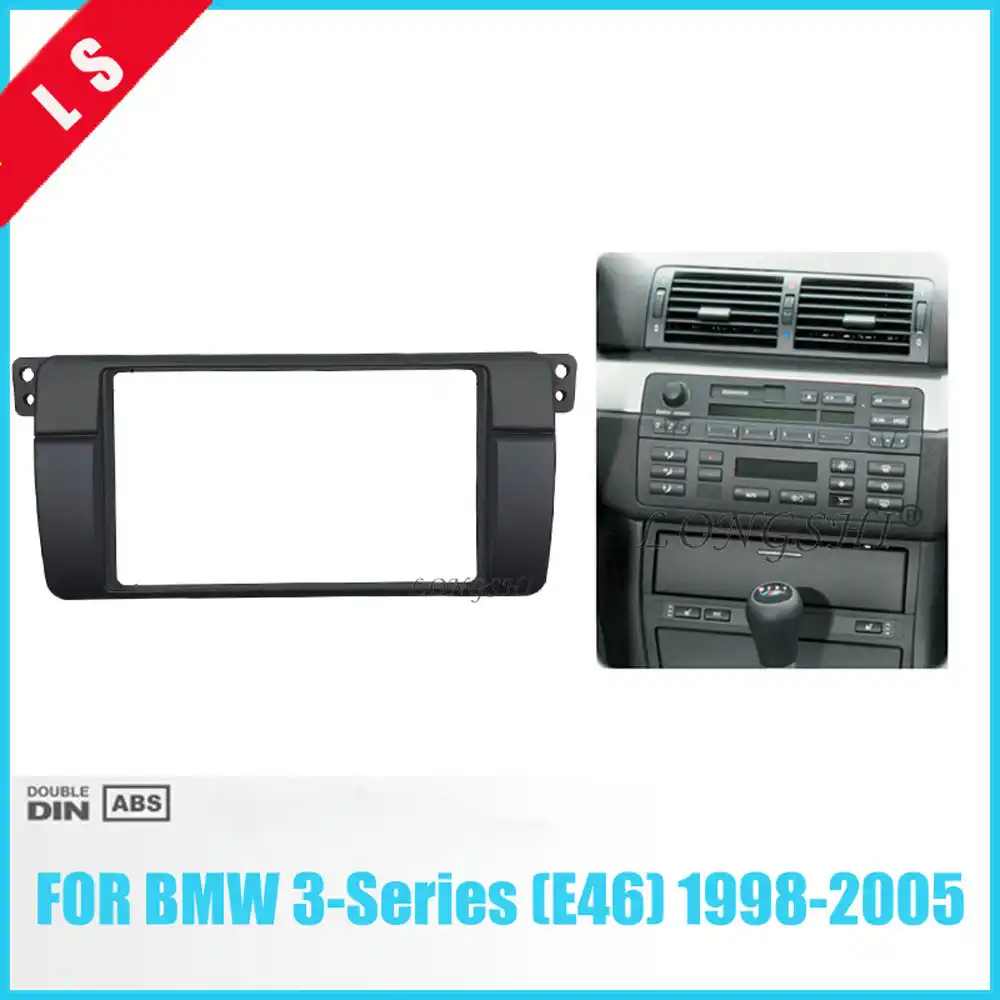 New Radio Fascia Car Stereo Panel Plate Adapter For BMW 3 Series E46