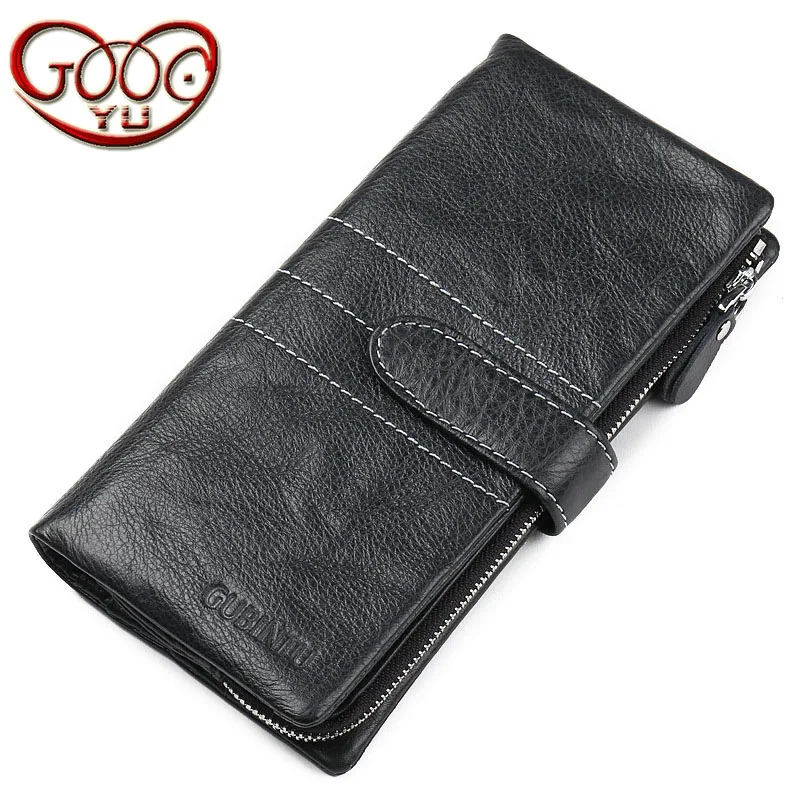 

Men's long section with a buckle cell phone head bag leather multi-card bit wallet long paragraph large-capacity leather wallet