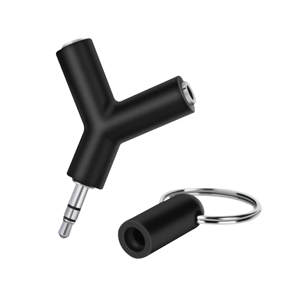 

Y Shape 3.5mm Double Earphone Adapter computer headset couple audio splitter Male To 2 Female Stereo for iPhone xiaomi pc mp3