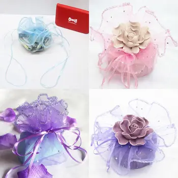 

50pcs Sequins Dot Sheer Organza Candy Pouch Bag Wedding Party Favor Gift Jewelry Beads Wedding Gift Packing Party Supplies . Q