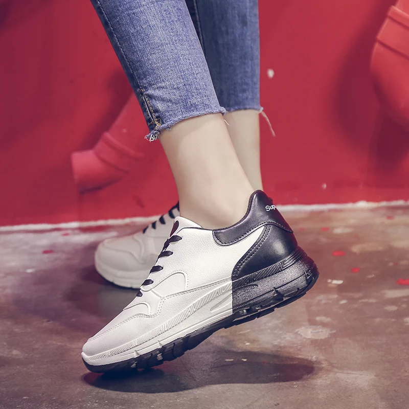 2019 Новинка зима осень разноцветные кроссовки на платформе feminino повседневные