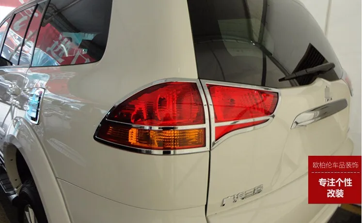 Для Mitsubishi Montero/Pajero Sport 2009- хромированный задний фонарь Крышка лампы отделка