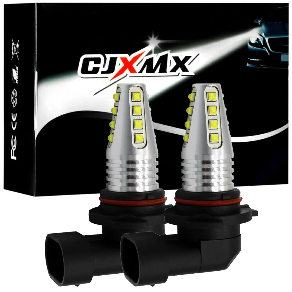 

CJXMX 2Pcs H7 LED Car Lights H8 H11 HB3 9005 HB4 9006 Led Fog Light Bulb 1600LM 6500K White Auto Fog Lamp 12V 24V Automobile led