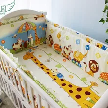 Промо-акция! 6 шт Детская кроватка окружающей среды детский аксессуар, детские постельные принадлежности(бампер+ лист+ наволочка
