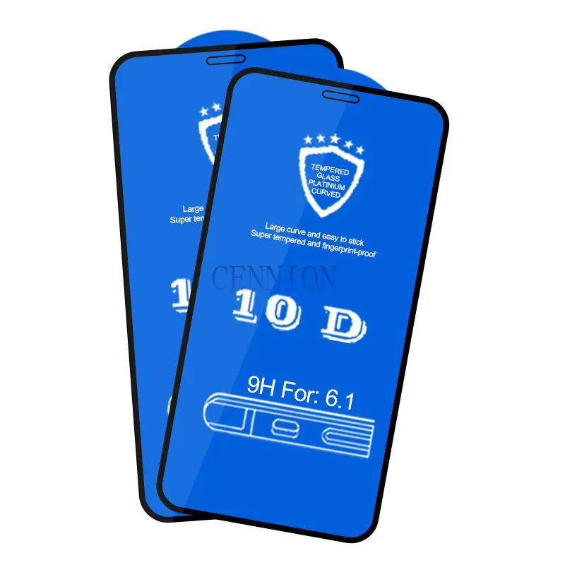 

Anti-Scratch 10D Full Cover Tempered Glass Screen Protector for iPhone X XR Xs Max 8 7 6s plus 5.8" 6.1" 6.5" inch 10pcs