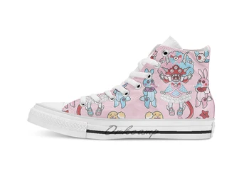 

Eye Am Kawaii Krampus Novelty Design breathable casual High Top lace-up Canvas shoes sneakers