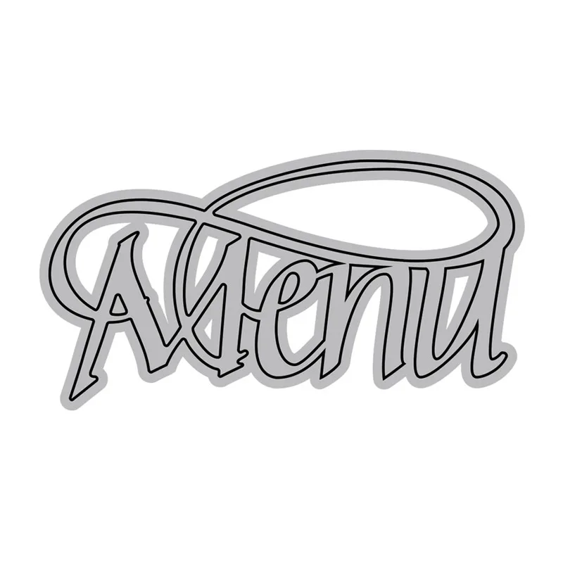 

YaMinSanNiO Menu Letter Metal Cutting Dies New 2019 Craft Dies Scrapbooking Paper Die Cut Album Embossing Card Making Decoration