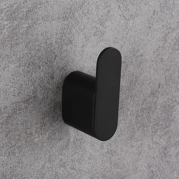 

Matt Black Stainless Steel Robe Hook Wall Mount Towel Hook Hanger Tissue RollDoor Hanger Hook for Toilet Kitchen Home