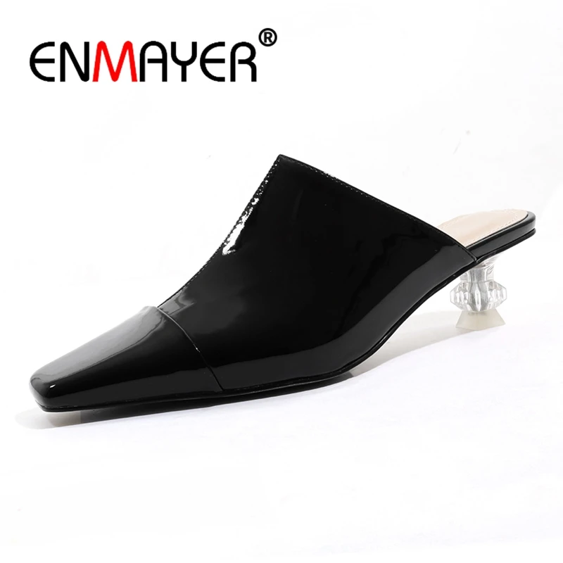 

ENMAYER Casual Slip-On Woman Shoes High Heels Sandals Women Zapatos De Mujer Sandalia Feminina Size 34-42 ZYL2638