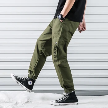 

M-3XL 5XL 2019 Spring Track Pants Men Sweatpants Mens Joggers Pants Cargo Camo Tactical Harem Military Pants Men