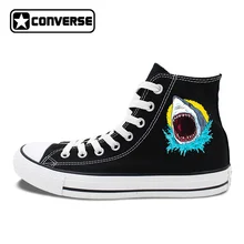 Original Canvas Sneakers Design Great White Shark Skateboarding Shoes Men Converse All Star Brand Chuck Taylors Women