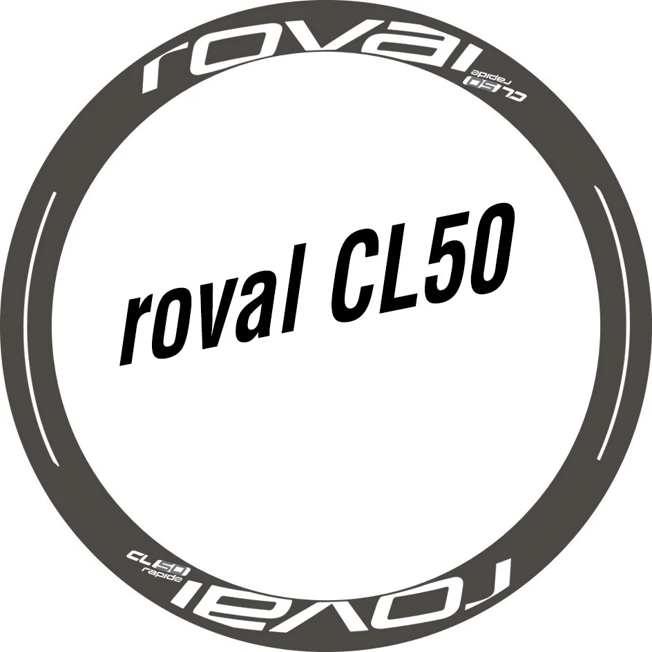 

Two Wheel Set Stickers for Roval CL 50 Rim / Disc CL50 for Road Bike Race Cycling Bickycle Decals