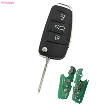 Wilongda Авто Смарт ключ 3 кнопки 434 МГц 8e чип для audi A6 Q7 Автомобильный ключ