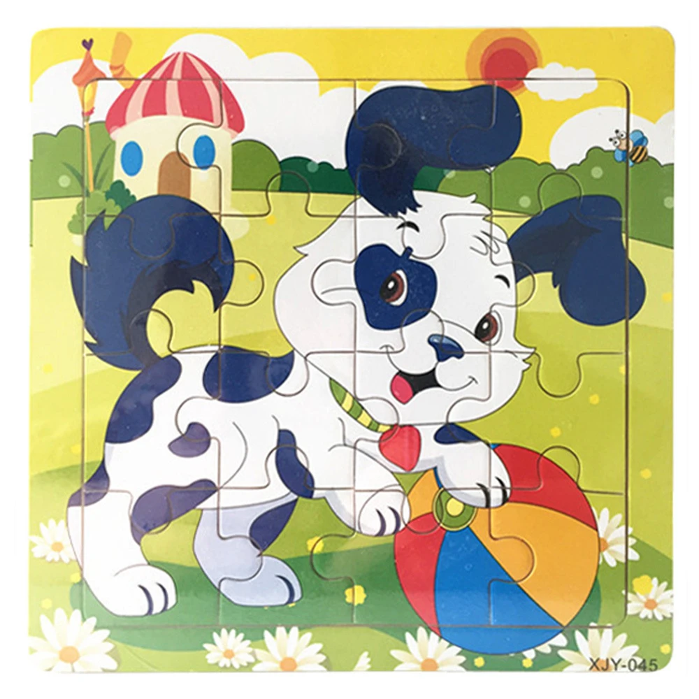 Educational wooden toys wooden animal Jigsaw puzzle funny puzzle wood