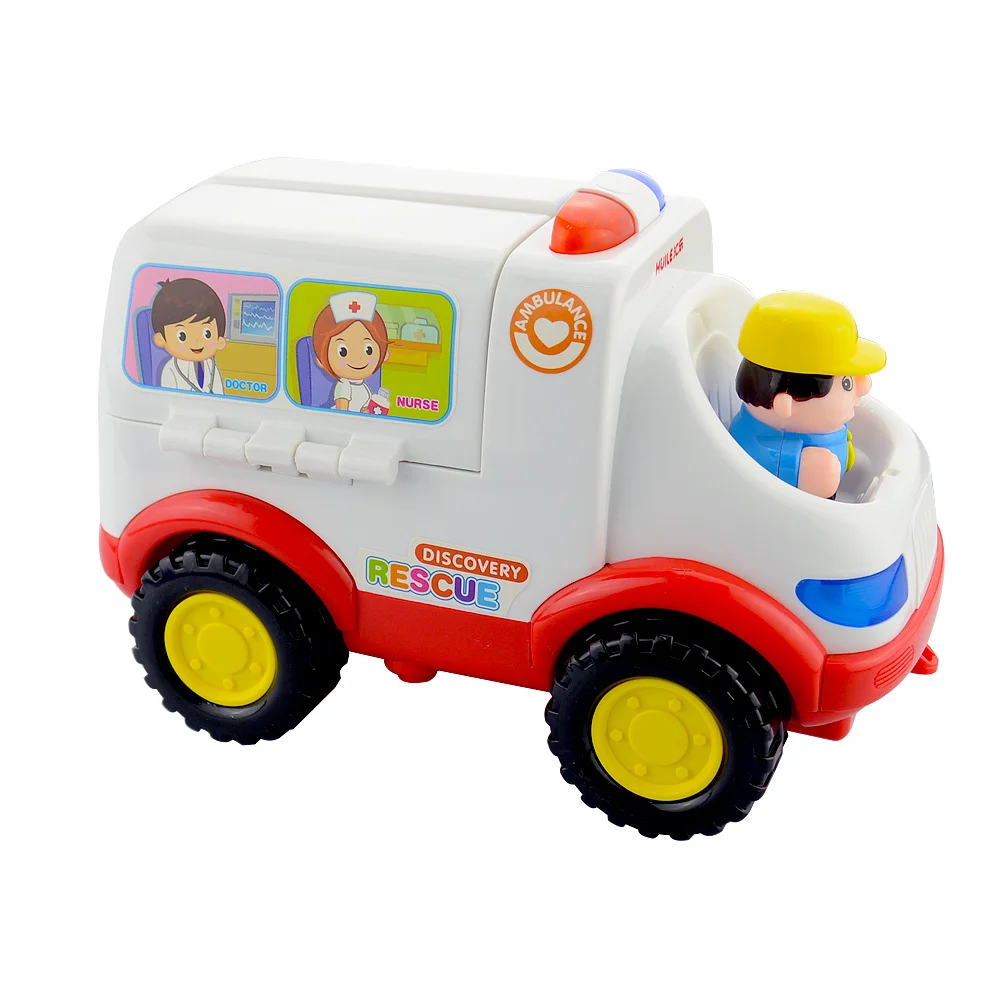 Детская скорая помощь, автомобиль-Доктор, автомобиль с лампами и музыкой, пластиковые игрушки для моделирования, автомобиль скорой помощи, электрический набор доктора