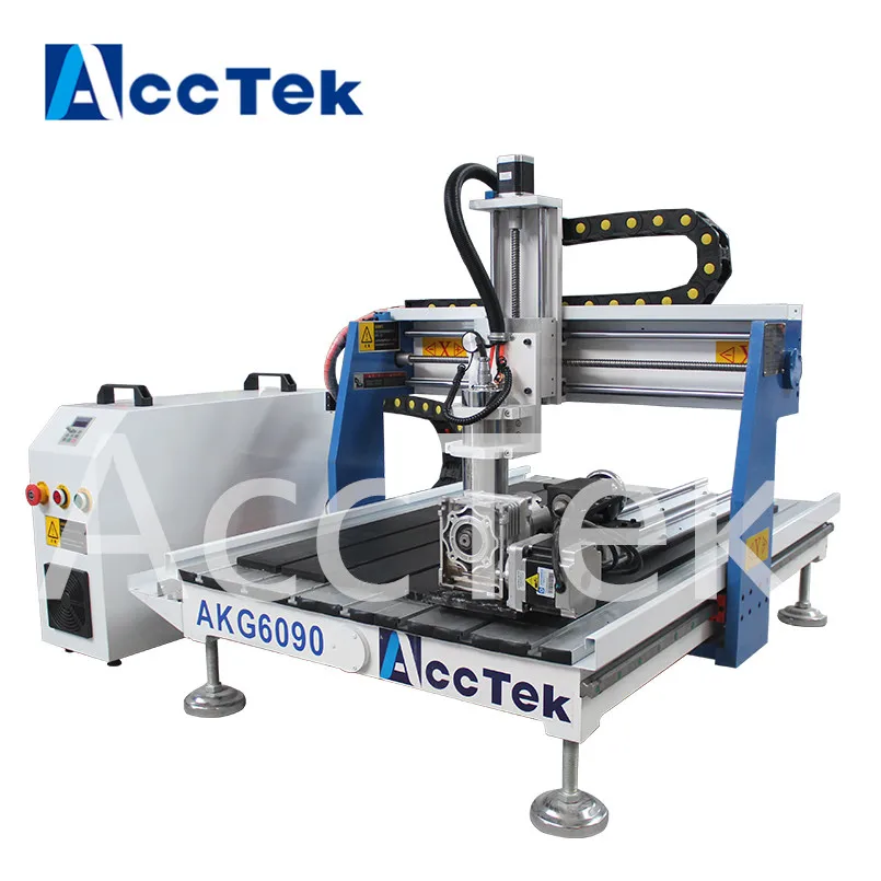 ACCTEK Mini cnc wood working machine hobby cnc router AKG6090hobby cnc