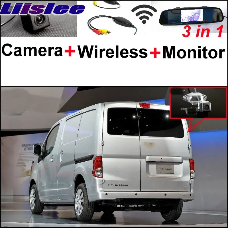 

Liislee Mirror Monitor Easy DIY Parking System For Chevrolet City Express + 3 in1 Rear View Special Camera + Wireless Receiver