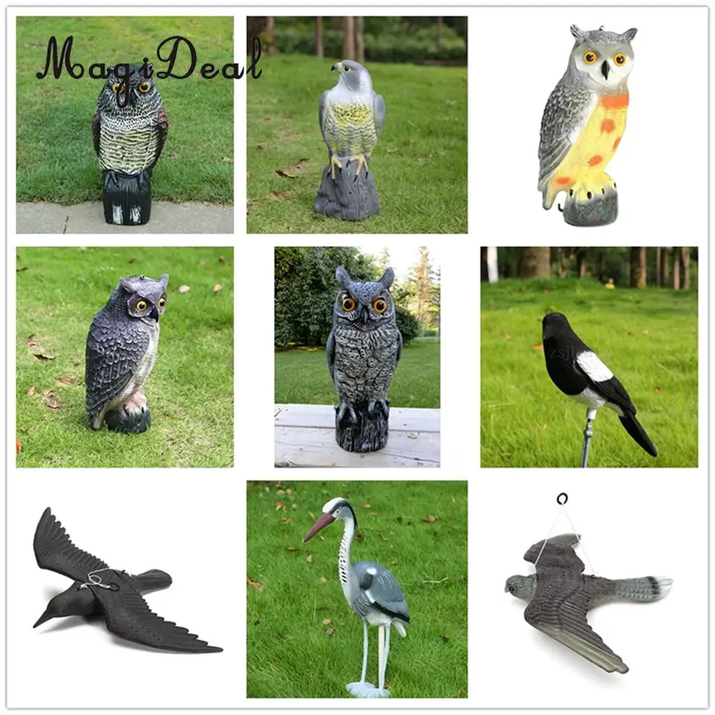 

Magpie Realistic 1Pc Hunting Magpie Bait Decoy Shooting Trap Pest Control Garden Scarer Scarecrow for Yard Field Ornament Decor