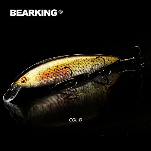 BEARKING 160 мм 30 г Горячая приманки для ловли рыбы, разные цвета, minnow crank, Вольфрам система веса(wobbler) модель воблер - Цвет: M160-B