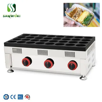 

LPG Gas red bean cake wheel cake machine 32 holes Taiwan Red Bean Cake Grill Baker Maker Machine egg cake burger maker grill