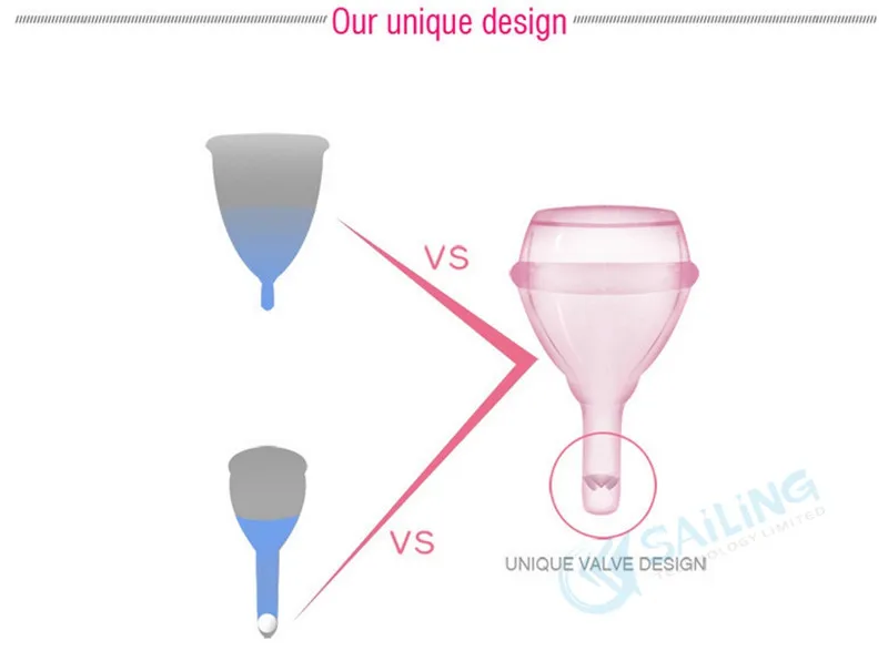 Копа Менструальный разряд медицинского класса силиконовые менструальные чашки клапан менструации силикагель Дамская чашка КОПО Менструальный de силикон