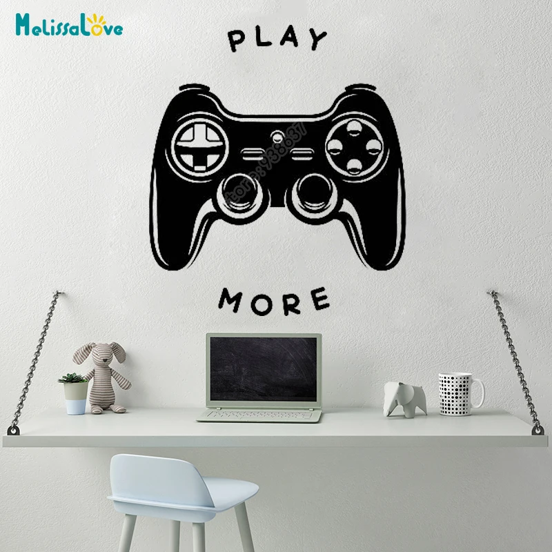 I Lover Games Sticker Game Lover Play More Game Gaming Room Decal Boy's