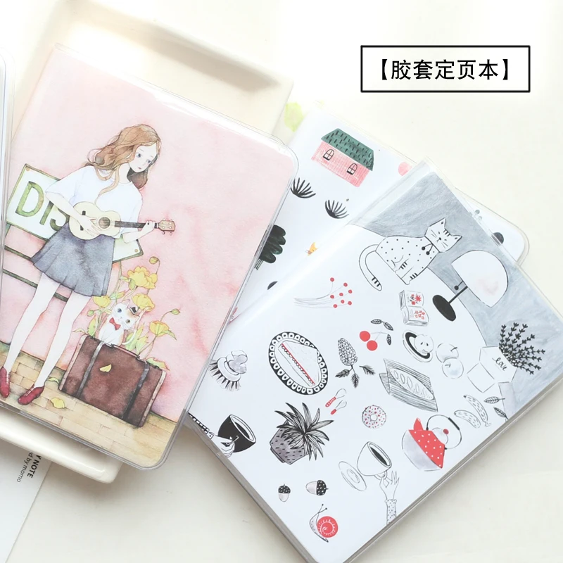 

A6 PVC Cover Weekly/Monthly/Line Notebook Planner Daily Schedule Book Diary Book Scratch Notepad Memos Escolar Papelaria