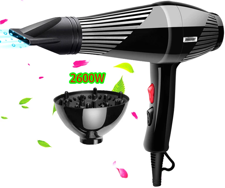 2600W Professional Hair Dryer High Power Styling Tools Blow Dryer Hot