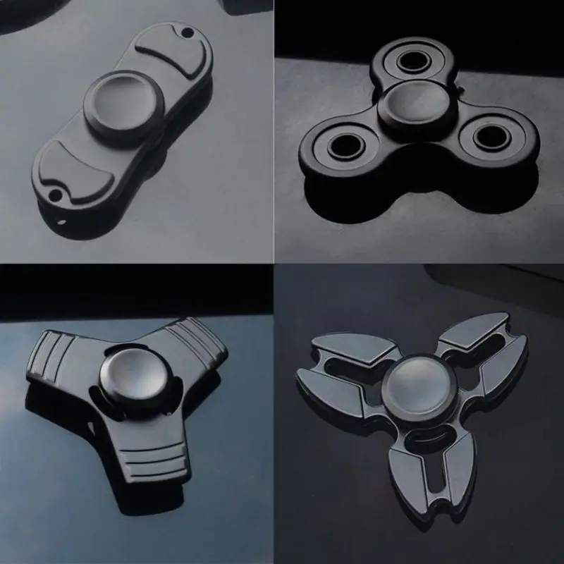 Полный все металлические Алюминий сплав золотой палец Spinner покрытие ручной Spinner Для аутизма и СДВГ вращения стресса Игрушечные лошадки подарок